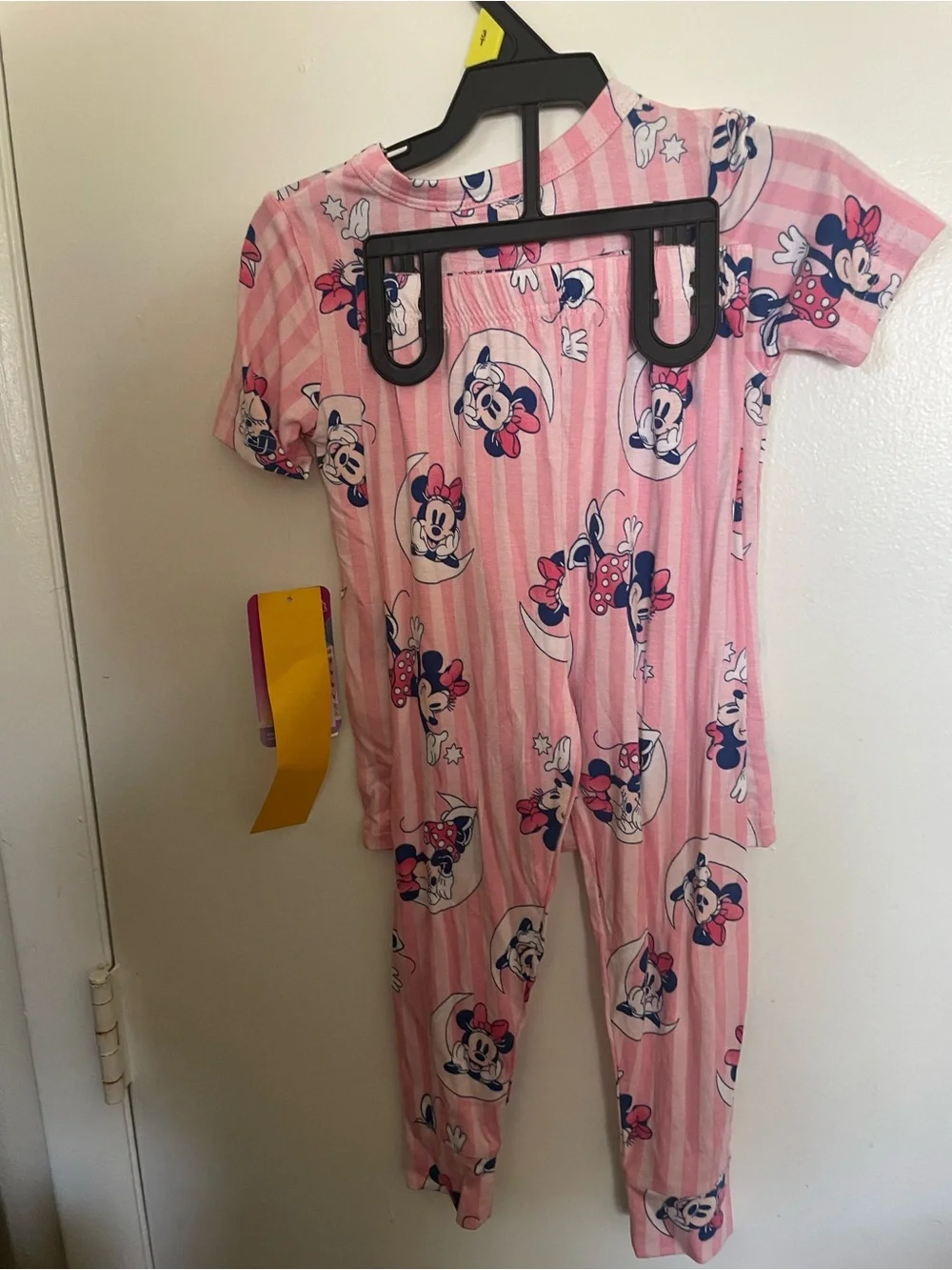 Disney Pink Minnie Mouse Striped Pajama Set